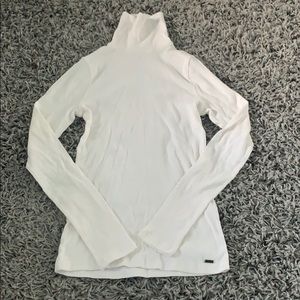 Hollister White Long Sleeve Turtle Neck